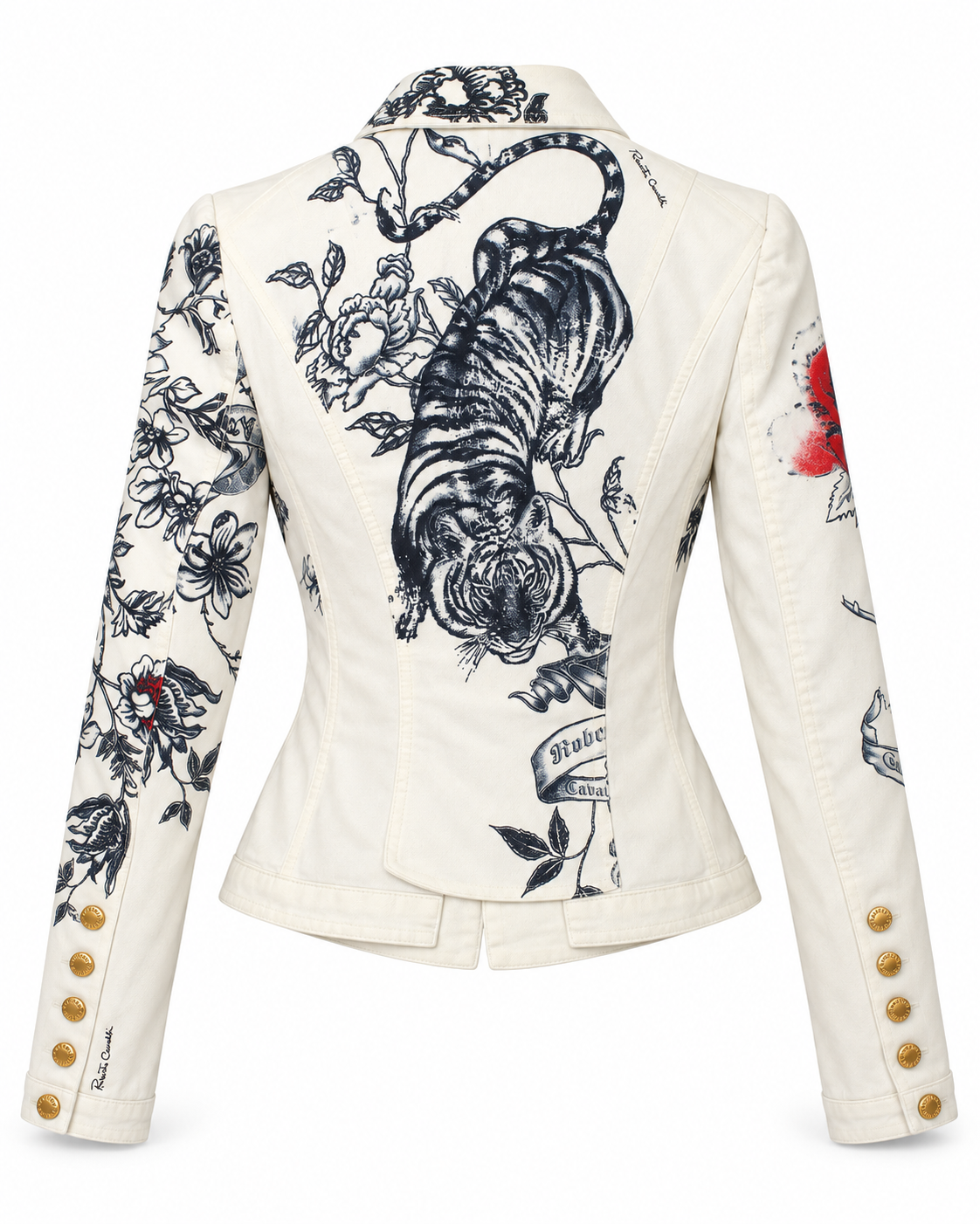 Roberto Cavalli S/S 2003 Tattoo Jacket Size S