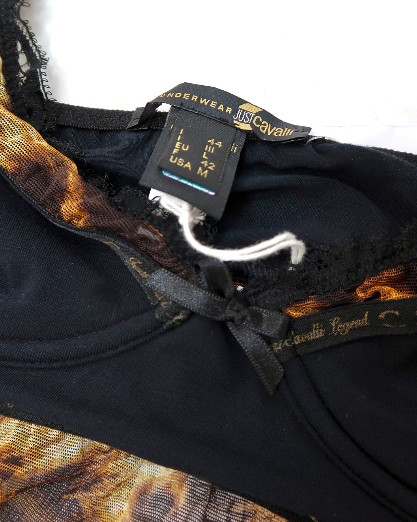 Just Cavalli Leopard Mesh Tank Top