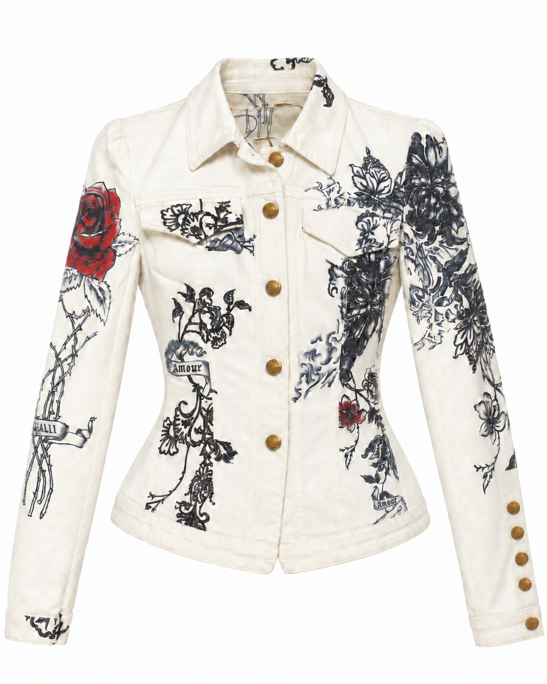 Roberto Cavalli S/S 2003 Tattoo Jacket Size S